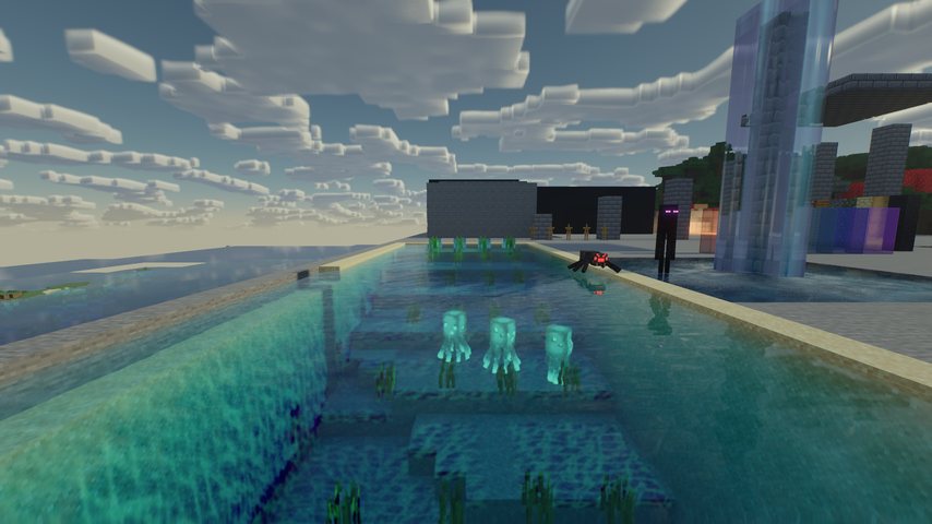 A beach with a lagoon, surf lines and a clear water column