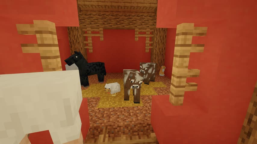 Animated animals in a barn with Fresh Animations